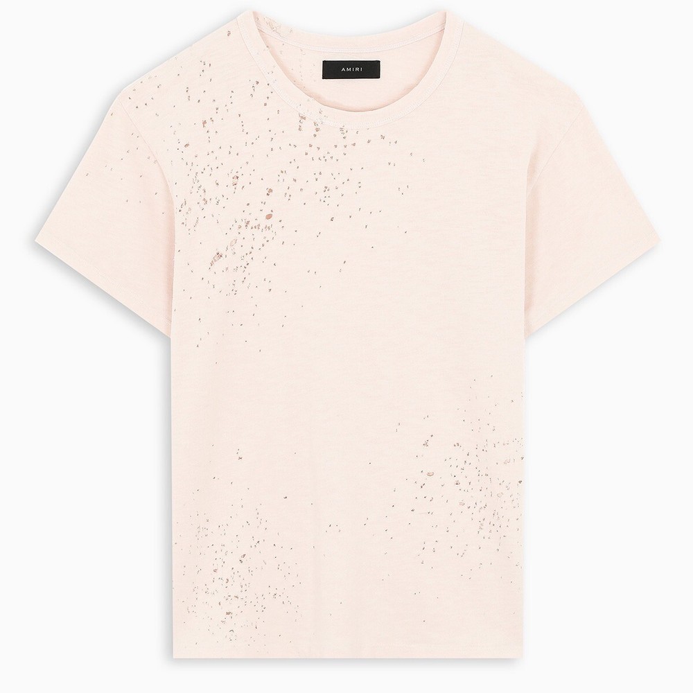 AMIRI Short Sleeve T-Shirt Shotgun Tee Pink Size XL SOLD OUT