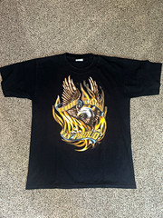 All Sport Max Weight Men’s Black Jamestown Cycle Works Eagle Tee L