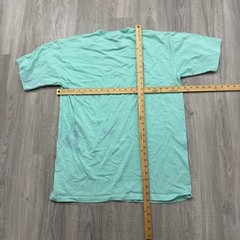 Vintage Flower Floral Always Lovely Shirt Size 2XL XXL Teal 90s USA Made Fleur
