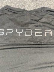 Spyder Mens XL Black Athletic T Shirt Performance Active Gym Training Short Slee