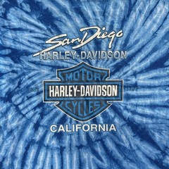Vintage Harley Davidson Shirt Size Large Blue Tie Dye. San Diego, California. ￼