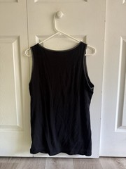 COOFANDY Men’s Black Solid Round Neck Sleeveless Tank T-Shirt Size S