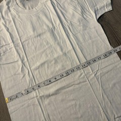 Vintage Jockey Shirt Mens Large White Blank Power Knit Tee T-Shirt Made USA