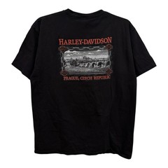 Harley Davidson XL 100 Years T-shirt Prague Czech Republic 100% Cotton USA Made