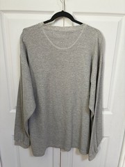 SAMPLE Vintage Gear For Sports Nokia Sugar Bowl Waffle Knit Henley Shirt