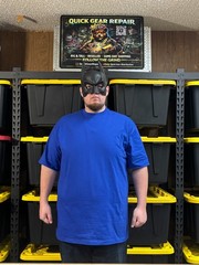 Shaka Wear Heavyweight Tall T-Shirt Big & Tall 3XLT Royal Blue Long Length Tee