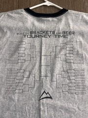 Vintage Sports Center X Coors Light Beer March Madness Ringer Tee Shirt XL USA