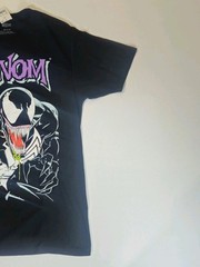 Venom T-shirt Mens Size Medium Black White Purple Mad Engine Marvel Graphic Tee