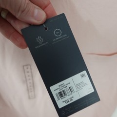 NEW VRST Men’s Essential Pocket Tee Light Pink Size S SS Gym Train Run Athletic