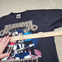 Vintage 90s Alabama Band Tee Shirt Adult Large Myrtle Beach Grill Black Tultex