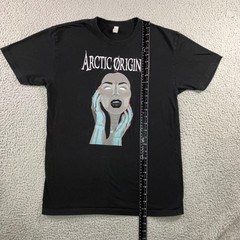 Arctic Origins Graphic T Shirt Black Men Medium Streetwear Band Face Grunge
