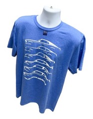 Ford Mustang Muscle Evolution Light Blue T-Shirt