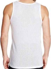 3 Pack MENS MESH WHITE SUMMER VEST MEN SPORTS GYM DAILY VESTS 100% COTTON