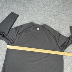 Peter Millar Aurora Shirt Mens Small Grey Performance Long Sleeve Golf UPF 50