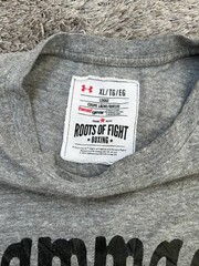 Under Armour Roots of Fight Muhammad Ali Shirt Mens XL Gray Heavyweight