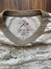 Rothco tan and brown camo long sleeve shirt Size M bottom hem falling apart