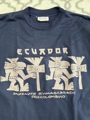 Rooan Artediseno Hand Made Ethnic Graphic Design Art Longsleeves Shirt Size L