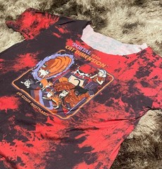 Romwe Steven Rhodes Portal to the Cat Dimension Tie-Dye Graphic T-Shirt