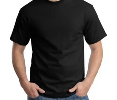 50 Count Large Hanes Mens 100% Cotton Authentic-T T-Shirt 5250