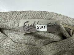 Vintage Fieldmaster Knit T-Shirt Men Large Beige Striped Acrylic Blend Minimal