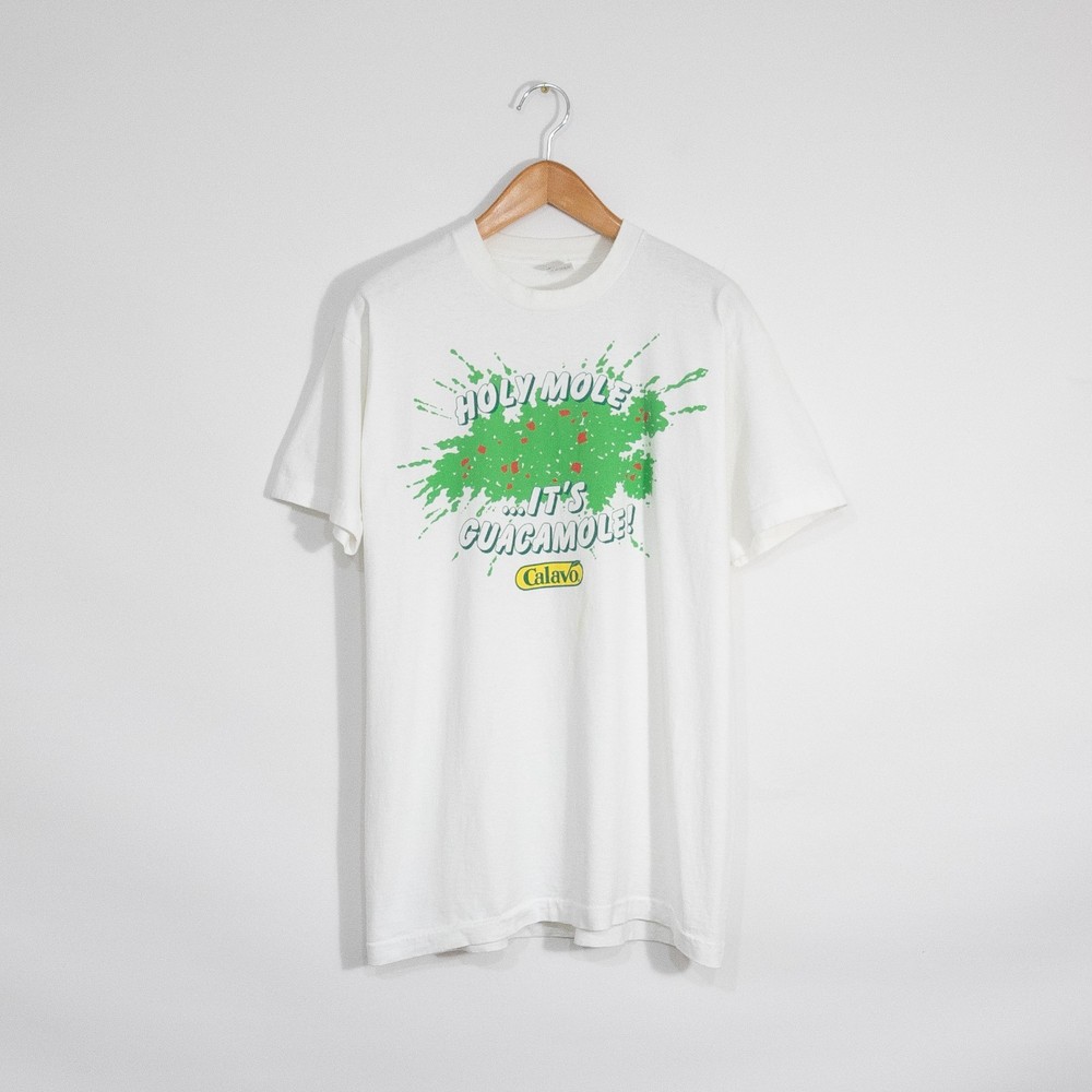 Vintage 90s Calavo Avocados Guacamole Funny T Shirt XL Distressed Single Stitch