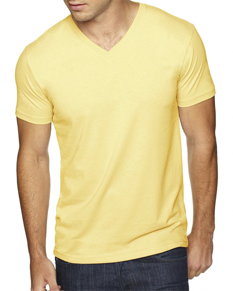 Next Level Apparel Men’s Sueded V-Neck Plain Short Sleeves T-Shirt 6440 XS-2XL