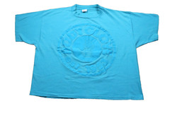 Body Glove Vintage 80s Single Stitch Cropped T-Shirt Men’s XL Blue Beach Surfer