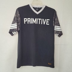 Primitive Apparel Graphic T Shirt Men XL Black Spellout V Neck Streetwear Skater