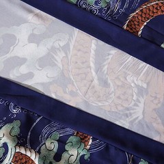 Niepce Men’s Flying Dragon in The Clouds Graphic Japanese Kimono Cardigan