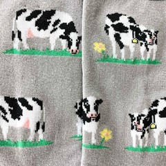 Women’s Premium Comfort Animal Socks Cow Print Cute Fun Novelty Crew Sock