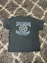 Harley Davidson Shirt XL Chandler Arizona Flame Skull RK Stratman Hanes Beefy T
