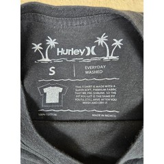 Hurley Mens T Shirt Size S Black Everyday Washed Graphic Print Short Sleeve
