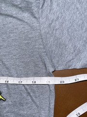 Gnasher Wolf Blue & Yellow Lightning Eyes Graphic Next Level Gray T-Shirt M