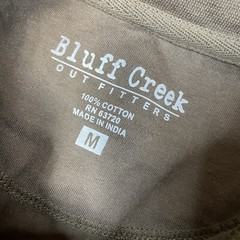 Vintage Bluff Creek Outfitters Men’s Graphic Tshirt Medium Casual Formal Deer