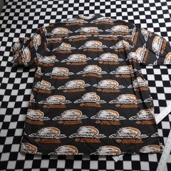 Vintage Harley Davison biker Hawaiian style all over print button up Shirt XXL