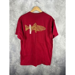 Costa Del Mar Mens Trout Graphic T-Shirt Cardinal Red Large MONTTROUT 02CR NEW