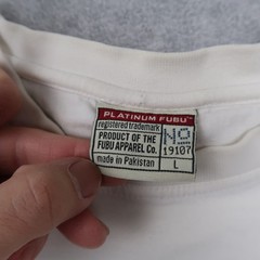 Vintage Platinum Fubu Fat Albert And Russell T Shirt Men’s L Large White Y2K
