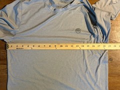 Travis Matthew Size S Long Sleeve Performance T-Shirt Gray Heather Crew Neck