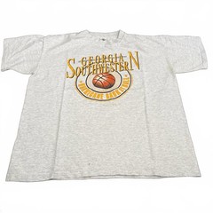 Vintage Georgia Southwestern Hurricane Basketball Graphic Tee Gray XL