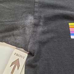 VANS Shirt Adult Large Black Lightweight Casual Outdoors Rainbow Logo Mens