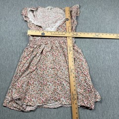 No Comment Dress Womens XL Floral Lace Trim V-Neck Flutter Sleeve Mini Skater
