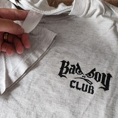 Vintage 90s Bad Boy Club Rasta Tshirt Size L Gray Single Stitch