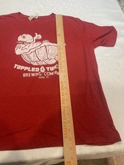 Toppled Turtle BREWING CO Dumas Texas Red T Shirt Large “207”