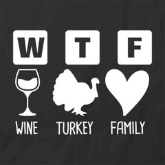 WINE TURKEY FAMILY TShirt Tee Short-Sleeved Cotton CLOTHING S1BSA400