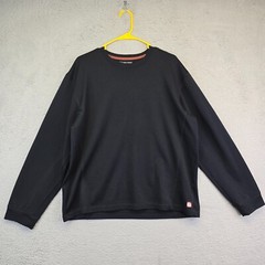 Old Navy Thermal Shirt Mens L Black Crew Neck Long Sleeve Base Layer Warm
