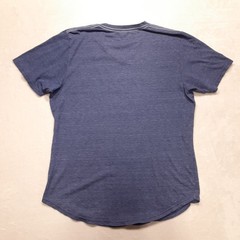 Goodlife Mens V-Neck T-Shirt Blue Heather 2XL Cotton Rayon Blend Short Sleeve