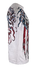 Xtreme Couture By Affliction Men’s T-Shirt COUTURE PATRIOT White Skull Biker S-5