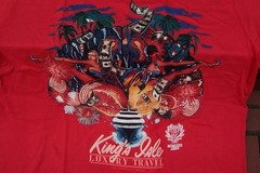 *NEW* Akoo YACHT KINGS ISLE SHOW GIRLS MONEY Cayenne Red Men’s T-Shirt XL/XLarge