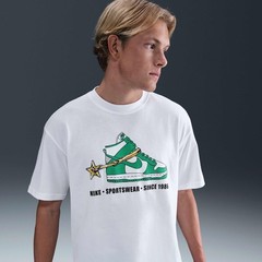 Nike Sportswear Dunk Max90 T-Shirt Men’s Sz L / XL / 2XL Loose Fit White New $45