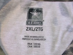 U.S ARMY USA FLAG LONG SLEEVE TIE DYED T-SHIRT 2XL NEW NWT UNITED STATES